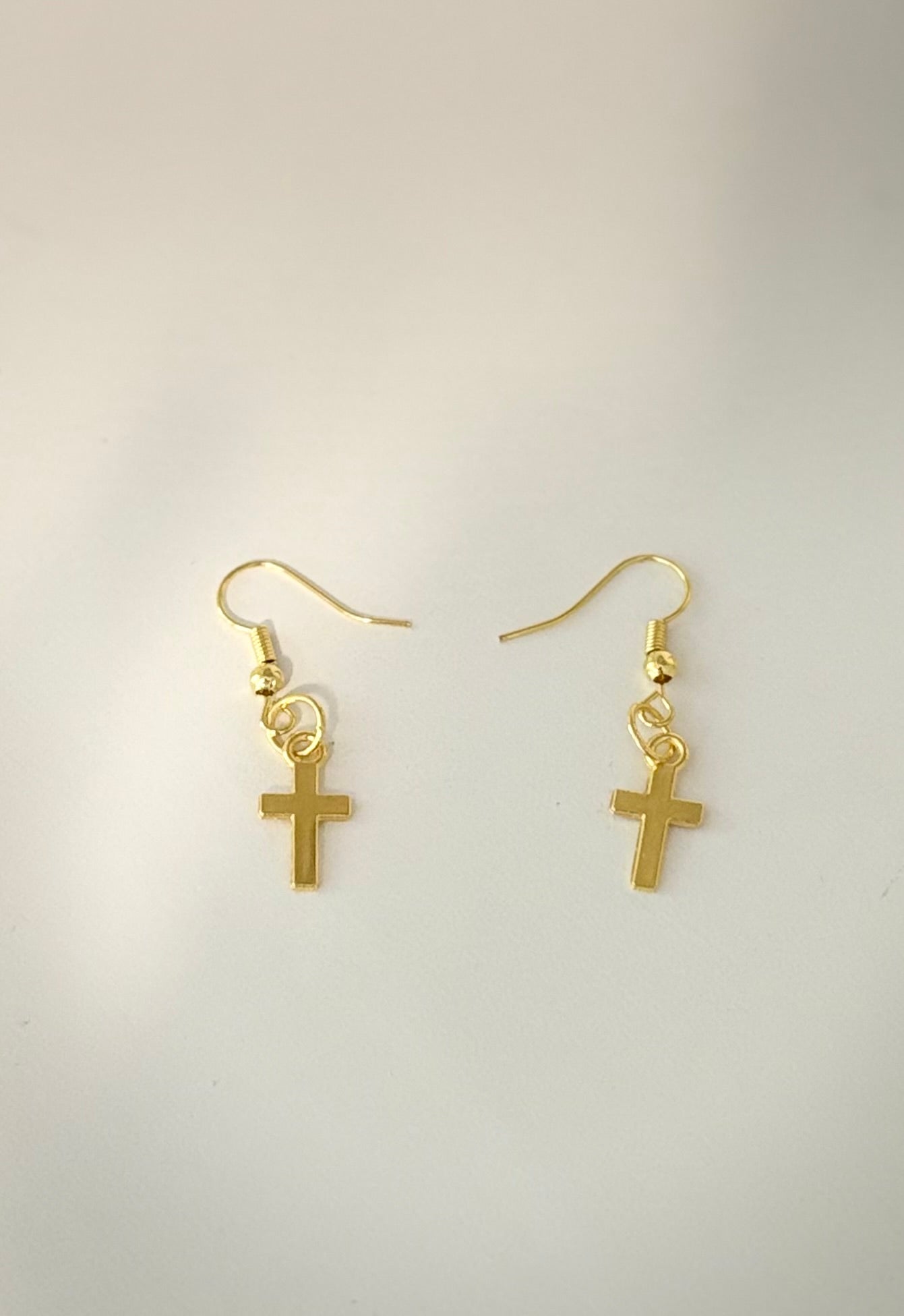 Gold or Silver Cross Earrings