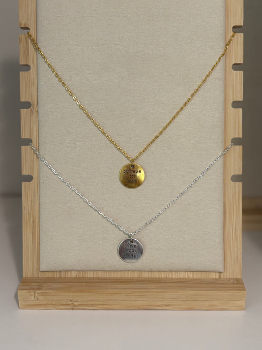 Suprise Gold Or Silver Necklaces ONE Size 18 inch